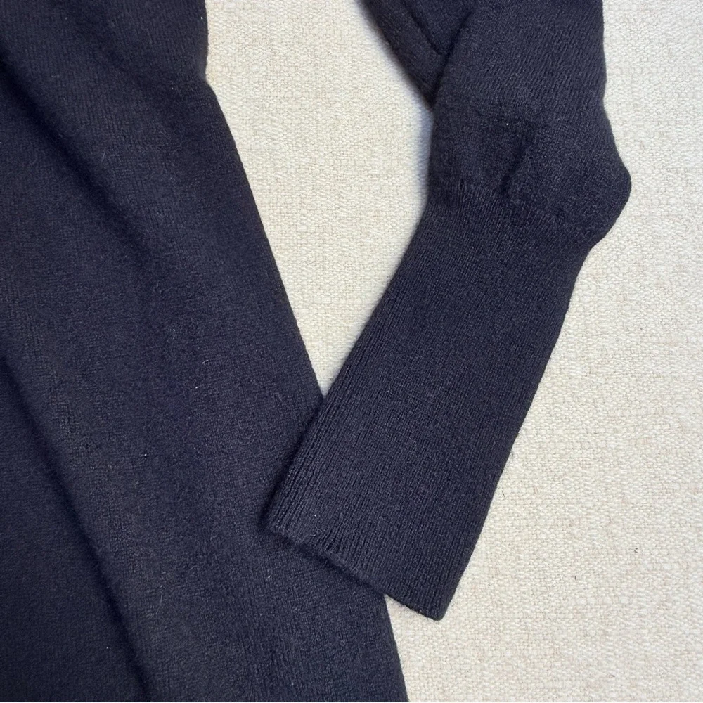 Quince 100% Mongolian Cashmere Black Duster Long Cardigan Sweater S - Picture 8 of 10